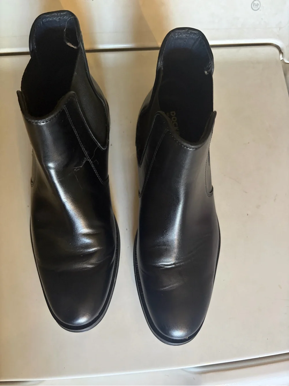 Dockers Men's Black Leather Chukka Chelsea Boots